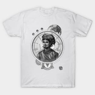 Pirate woman in space | collage art T-Shirt